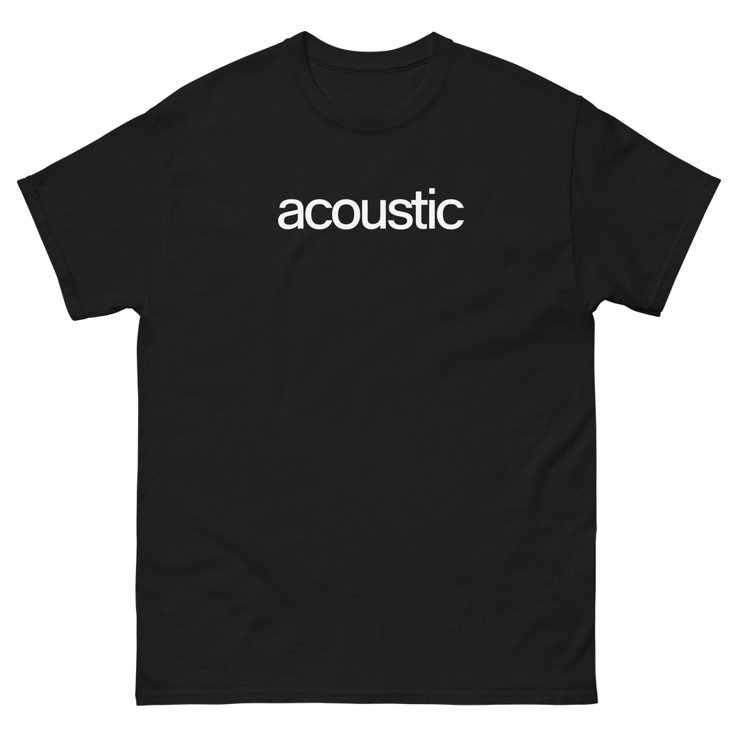 acoustic (White on Black)