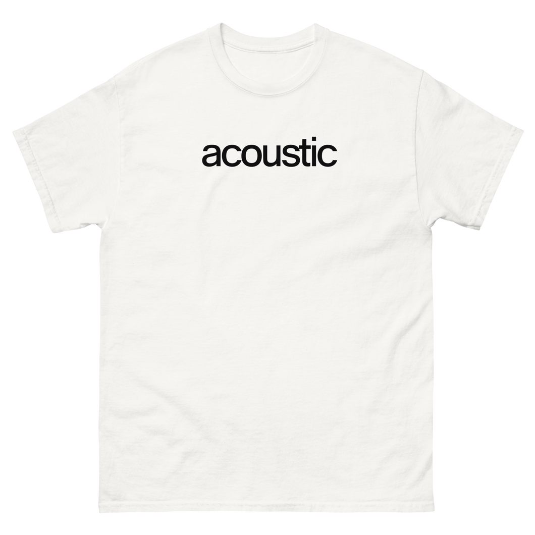 acoustic (Black on White)