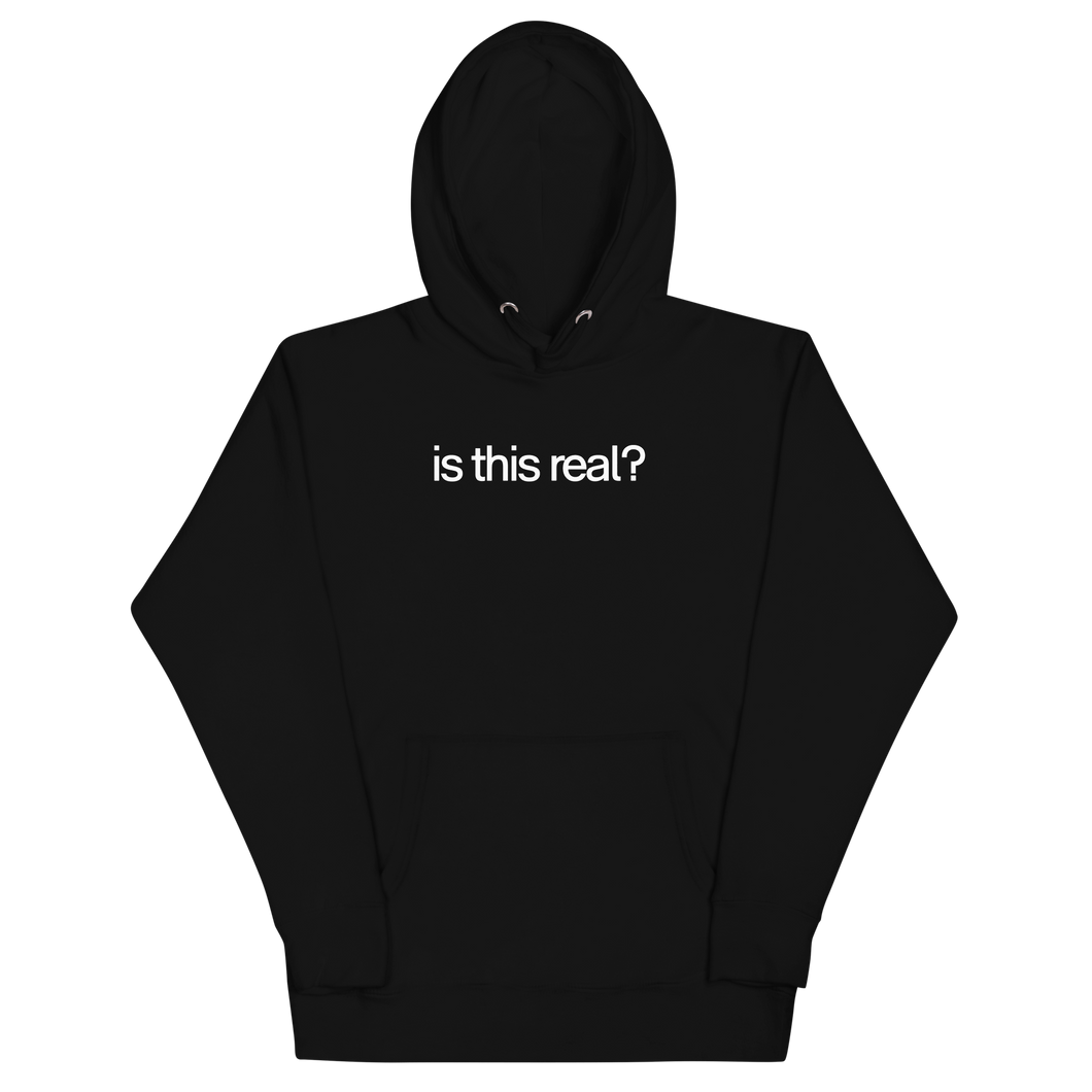 is this real? (White on Black Hoodie)